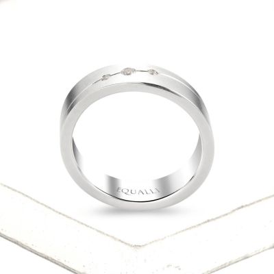 APOLLO ENGAGEMENT RING IN 14K GOLD WITH DIAMOND by Equalli.com