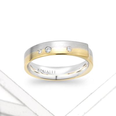 BRANCHUS ENGAGEMENT RING IN 14K GOLD WITH DIAMOND by Equalli.com