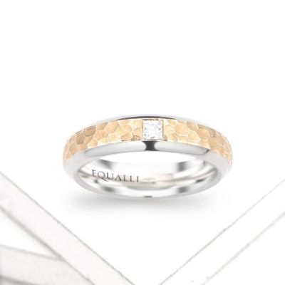 HYACINTH ENGAGEMENT RING IN 14K GOLD WITH DIAMOND by Equalli.com