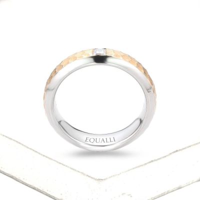 HYACINTH ENGAGEMENT RING IN 14K GOLD WITH DIAMOND by Equalli.com