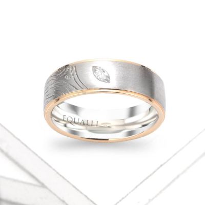 HYMENAIOS ENGAGEMENT RING IN 14K GOLD WITH DIAMOND by Equalli.com