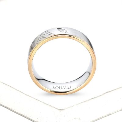 HYMENAIOS ENGAGEMENT RING IN 14K GOLD WITH DIAMOND by Equalli.com
