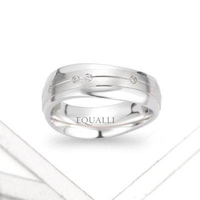 IAPIS ENGAGEMENT RING IN 14K GOLD WITH DIAMOND by Equalli.com