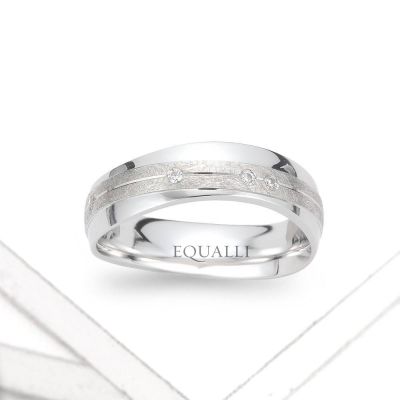 LAIUS ENGAGEMENT RING IN 14K GOLD WITH DIAMOND by Equalli.com