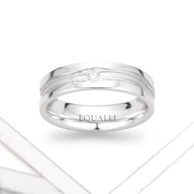 DAPHNIS ENGAGEMENT RING IN 14K GOLD WITH DIAMOND by Equalli.com