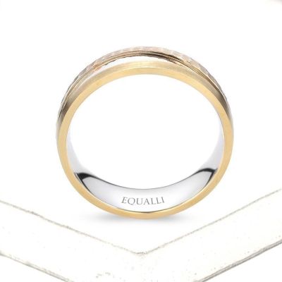 PAN ENGAGEMENT RING IN 14K GOLD by Equalli.com