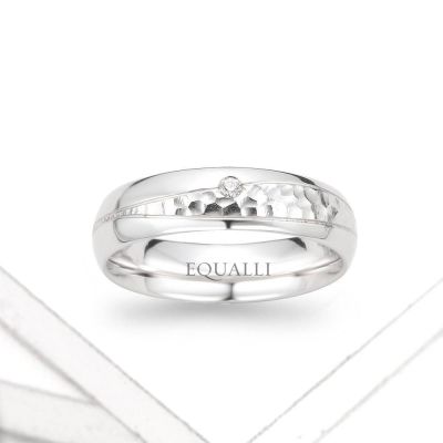 AMPELUS ENGAGEMENT RING IN 14K GOLD RING WITH DIAMOND by Equalli.com 