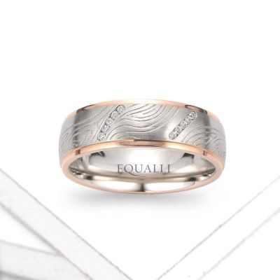 EURYALUS ENGAGEMENT RING IN 14K GOLD WITH DIAMOND by Equalli.com