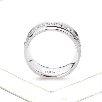 NISUS ENGAGEMENT RING IN 14K GOLD WITH DIAMOND by Equalli.com