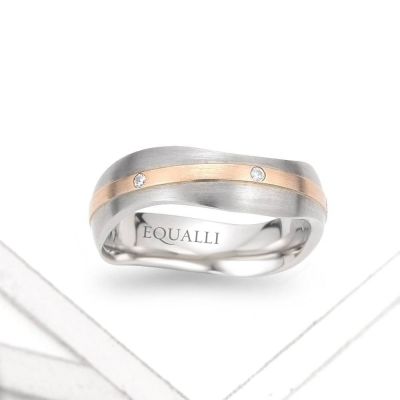 HERACLES ENGAGEMENT RING IN 14K GOLD WITH DIAMOND by Equalli.com