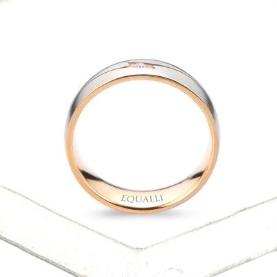 ABDERUS ENGAGEMENT RING IN 14K GOLD WITH DIAMOND by Equalli.com