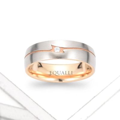 ABDERUS ENGAGEMENT RING IN 14K GOLD WITH DIAMOND by Equalli.com