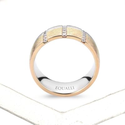 HYLAS ENGAGEMENT RING IN 14K GOLD WITH DIAMOND by Equalli.com