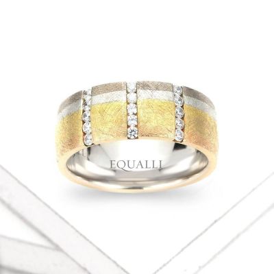HYLAS ENGAGEMENT RING IN 14K GOLD WITH DIAMOND by Equalli.com