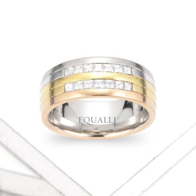 IOLAUS ENGAGEMENT RING IN 14K GOLD WITH DIAMOND by Equalli.com 