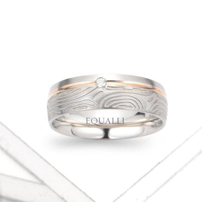 IPHIS ENGAGEMENT RING IN 14K GOLD WITH DIAMOND by Equalli.com