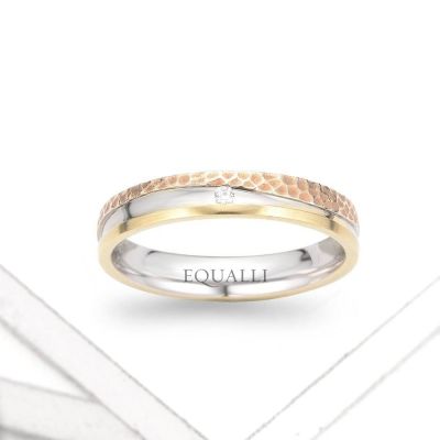 POSEIDON ENGAGEMENT RING IN 14K GOLD WITH DIAMOND by Equalli.com