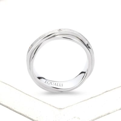 NERITES ENGAGEMENT RING IN 14K GOLD WITH DIAMOND by Equalli.com