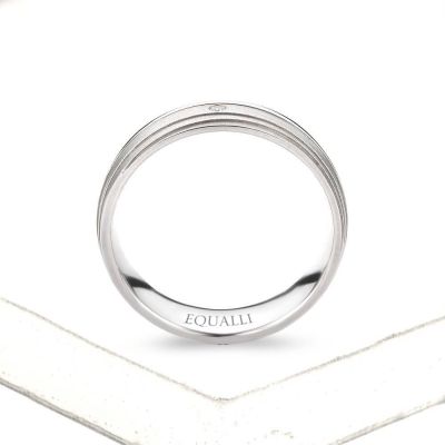 PELOPS ENGAGEMENT RING IN 14K GOLD WITH DIAMOND by Equalli.com