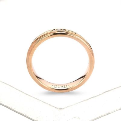 POLYEIDOS ENGAGEMENT RING IN 14K GOLD WITH DIAMOND by Equalli.com