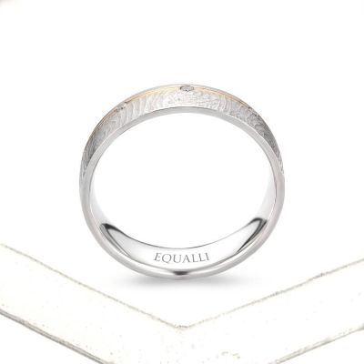 GLAUCUS ENGAGEMENT RING IN 14K GOLD WITH DIAMOND by Equalli.com