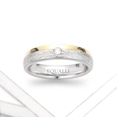 ORPHEUS ENGAGEMENT RING IN 14K GOLD WITH DIAMOND by Equalli.com