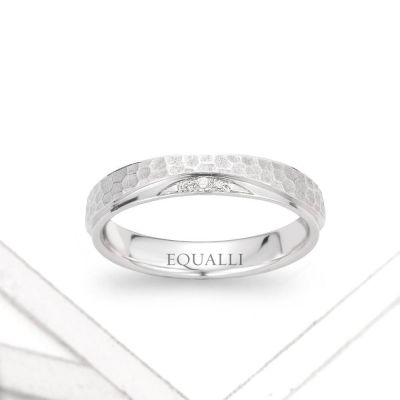 THRACIANS ENGAGEMENT RING IN 14K GOLD WITH DIAMOND by Equalli.com