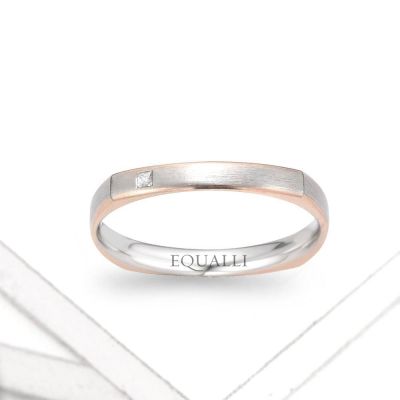 SILVANUS ENGAGEMENT RING IN 14K GOLD WITH DIAMOND by Equalli.com