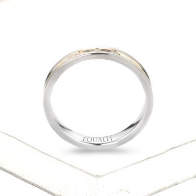 CYPARISSUS ENGAGEMENT RING IN 14K GOLD WITH DIAMOND by Equalli.com