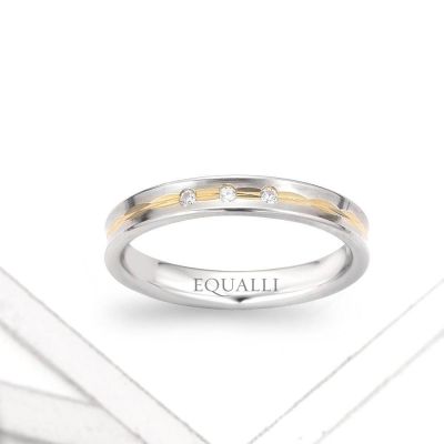 CYPARISSUS ENGAGEMENT RING IN 14K GOLD WITH DIAMOND by Equalli.com