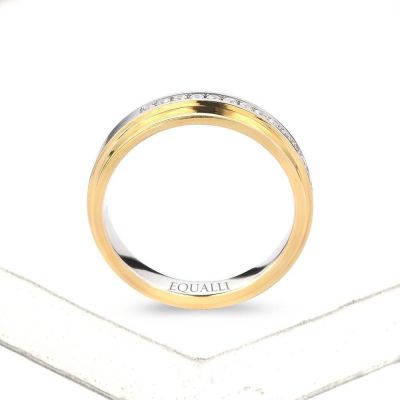 ZEUS ENGAGEMENT RING IN 14K GOLD WITH DIAMOND by Equalli.com