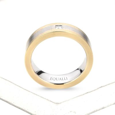 GANYMEDE ENGAGEMENT RING IN 14K GOLD WITH DIAMOND by Equalli.com