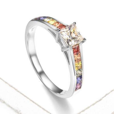 LAS VEGAS PRINCESS RING IN 14K GOLD by EQUALLI.COM