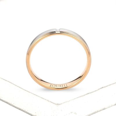 ARTEMIS ENGAGEMENT RING IN 14K GOLD WITH DIAMOND by Equalli.com