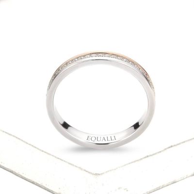 ANTINOUS ENGAGEMENT RING IN 14K GOLD WITH DIAMOND by Equalli.com