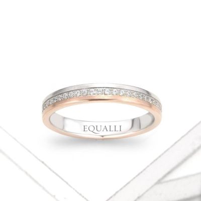 ANTINOUS ENGAGEMENT RING IN 14K GOLD WITH DIAMOND by Equalli.com