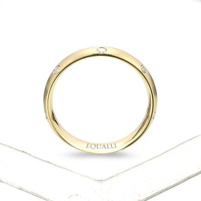 APHRODITE ENGAGEMENT RING IN 14K GOLD WITH DIAMOND by Equalli.com