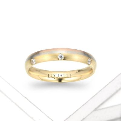 APHRODITE ENGAGEMENT RING IN 14K GOLD WITH DIAMOND by Equalli.com