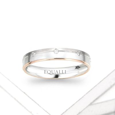 LEUCIPPUS ENGAGEMENT RING IN 14K GOLD WITH DIAMOND by Equalli.com