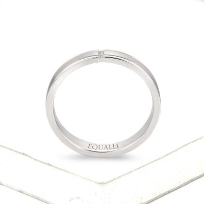 MESTRA ENGAGEMENT RING IN 14K GOLD WITH DIAMOND by Equalli.com 