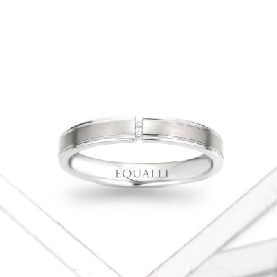 MESTRA ENGAGEMENT RING IN 14K GOLD WITH DIAMOND by Equalli.com 