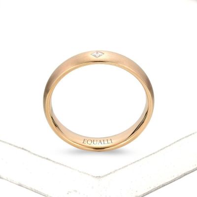 TIRESIAS ENGAGEMENT RING IN 14K GOLD WITH DIAMOND by Equalli.com