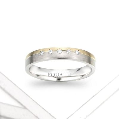 ARES ENGAGEMENT RING IN 14K GOLD WITH DIAMOND by Equalli.com
