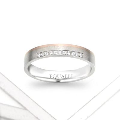 ATHENA ENGAGEMENT RING IN 14K GOLD WITH DIAMOND by Equalli.com