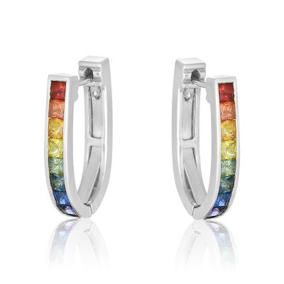 NEW YORK EARRINGS IN 925  STERLING SILVER by EQUALLI.COM