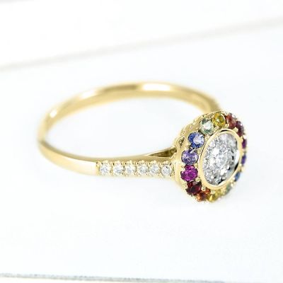 SYDNEY RING  IN 14K GOLD by EQUALLI.COM