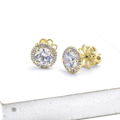 ZOE EARRINGS IN 14K GOLD BY EQUALLI.COM