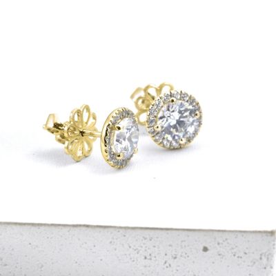 ZOE EARRINGS IN 14K GOLD BY EQUALLI.COM