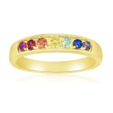 DA NANG RING MINIMAL WEDDING RING 14K GOLD PAVE BAND UNISEX