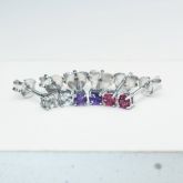 EQUALLI PRONG SET EARRINGS IN STERLING SILVER
